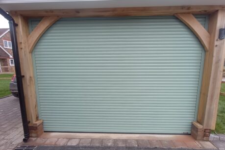 Aluroll 55 Chartwell Green insulated Roller door