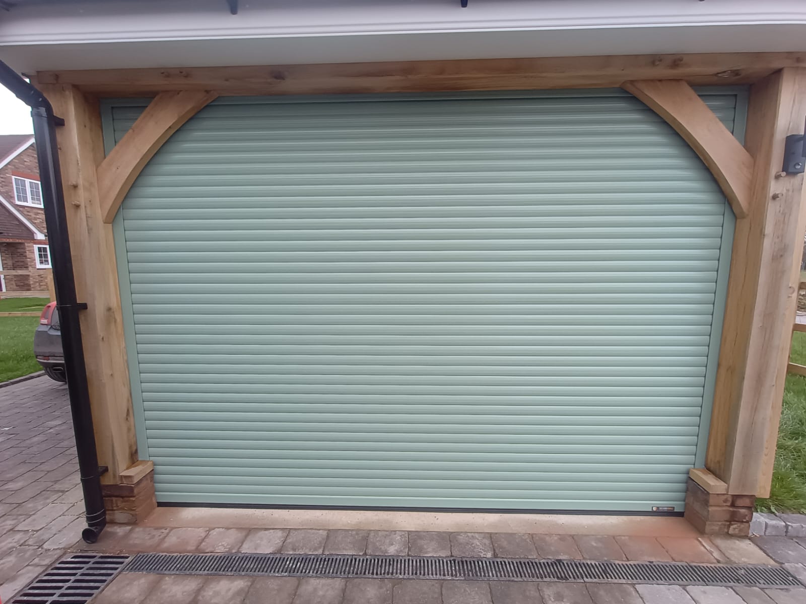 Aluroll 55 Chartwell Green insulated Roller door