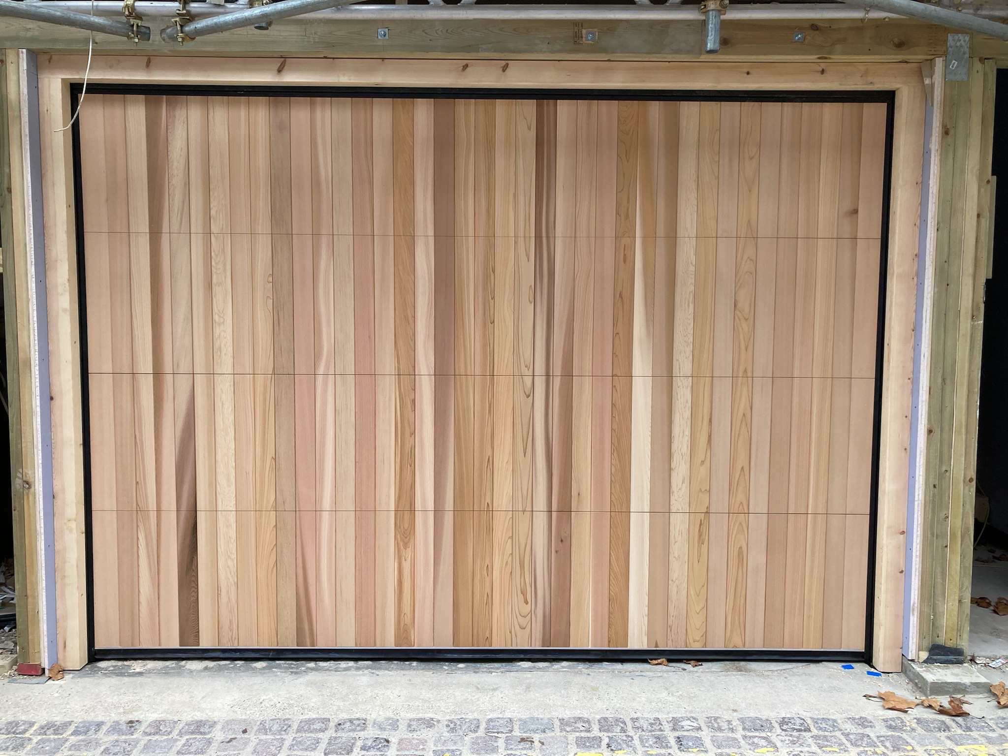 Cedar Door - Bespoke Vertical slat - Sectional