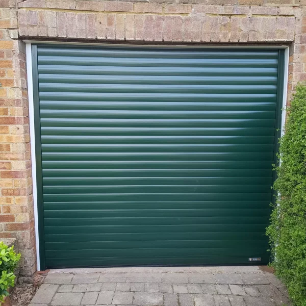 Roller Garage Doors Green Secure By Design 77 - Single Size