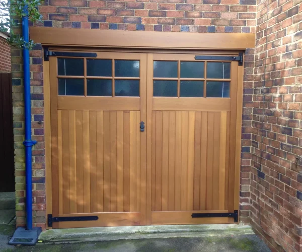 Cedar Timber Outward Opening Side Hinged