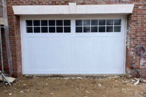 Cedar Door Edale Style White primed timber up and over door