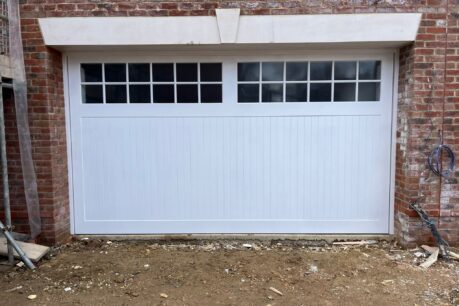 Cedar Door Edale Style White primed timber up and over door