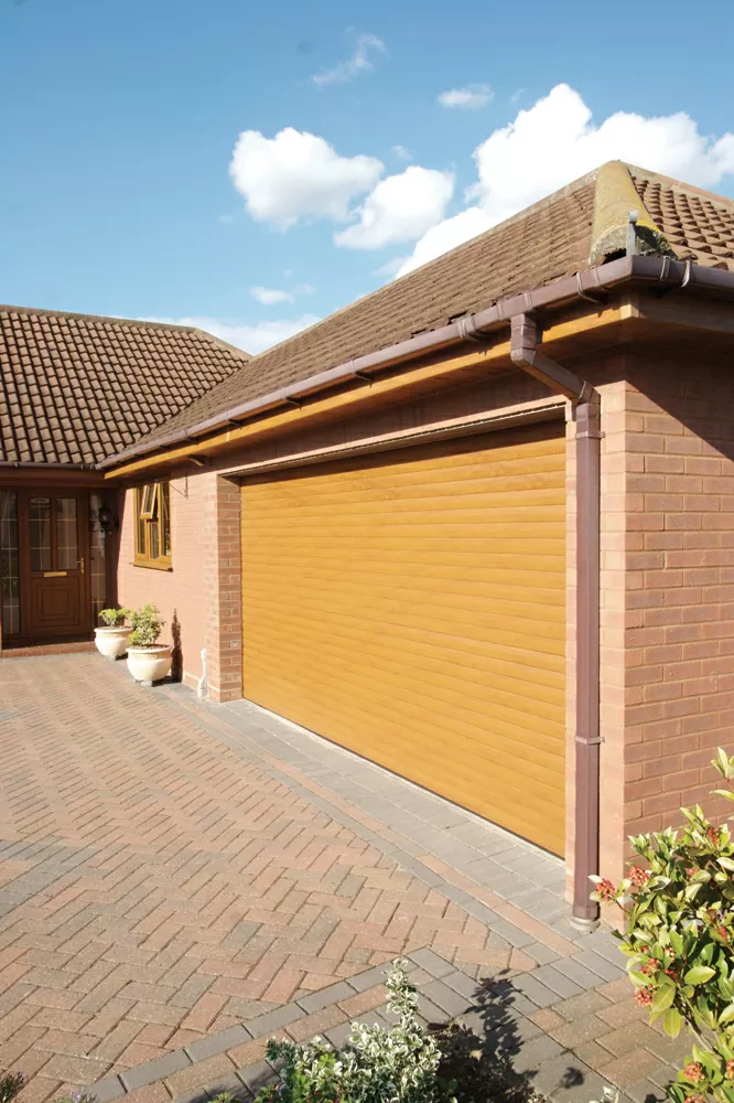 Roller Garage Door Yellow CDC Supplier & Installer Yellow/Orange Garage Door