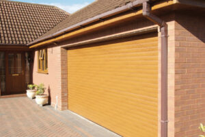 roller garage door wooden