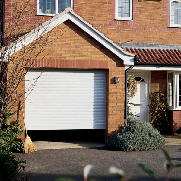 White Roller Garage Door Installation Novoferm Novoroll garage door