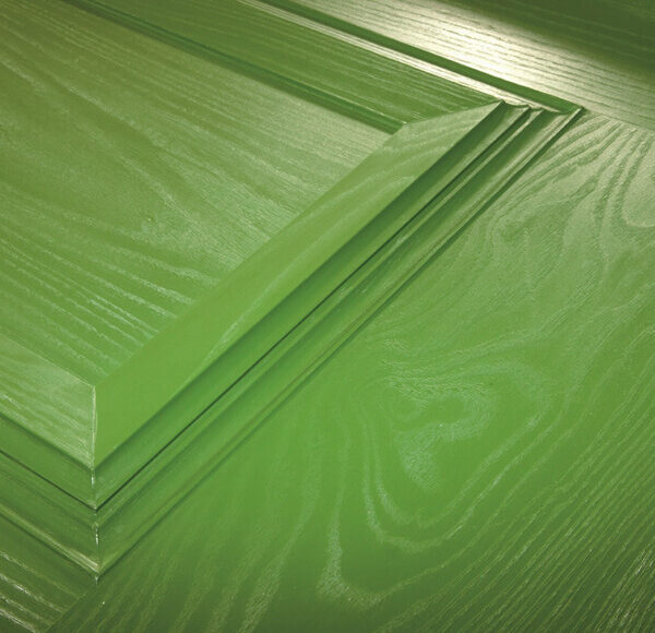 Close up of green door grain